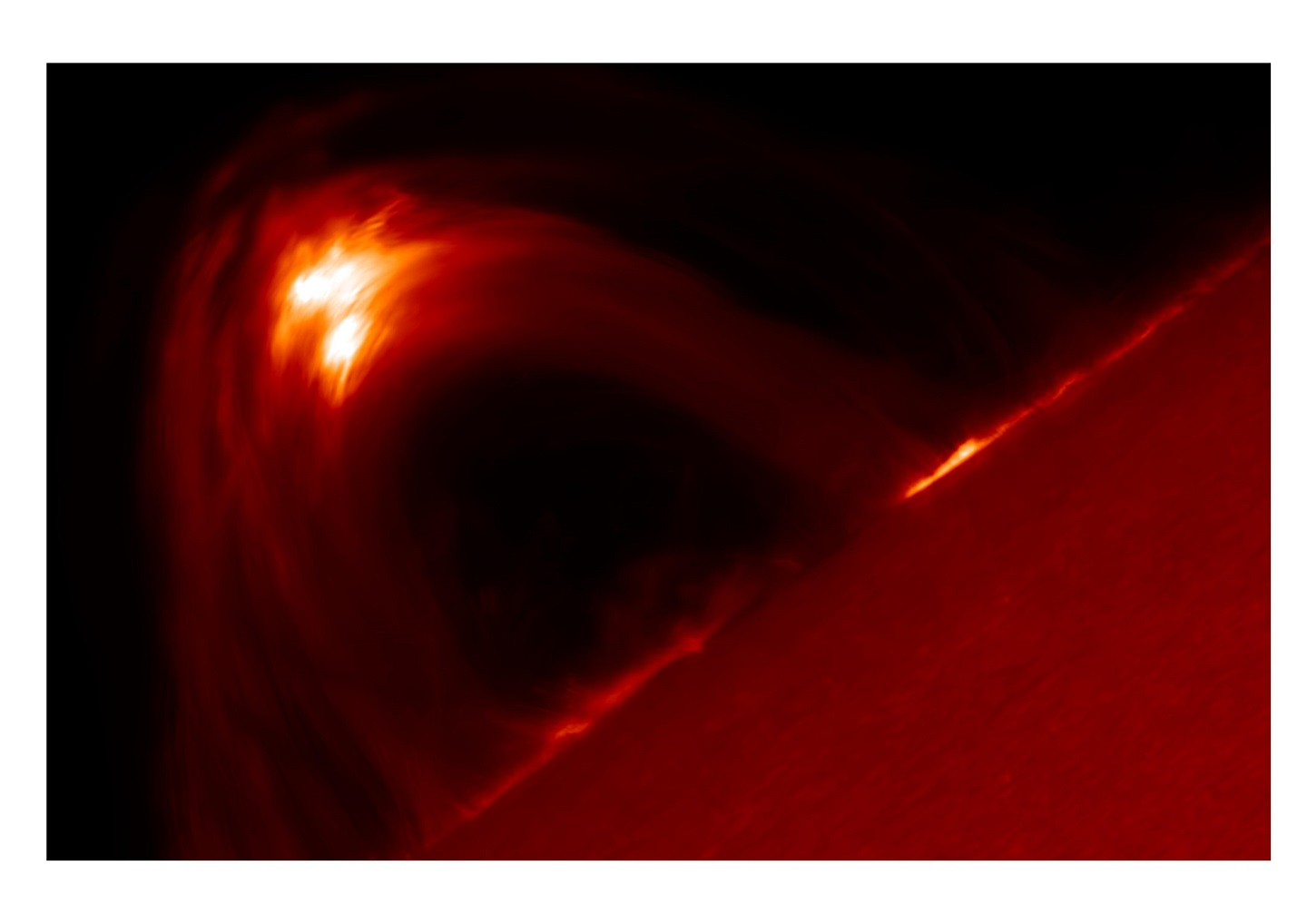 A solar flare on the Sun’s surface (credit: Dr David Kuridze)