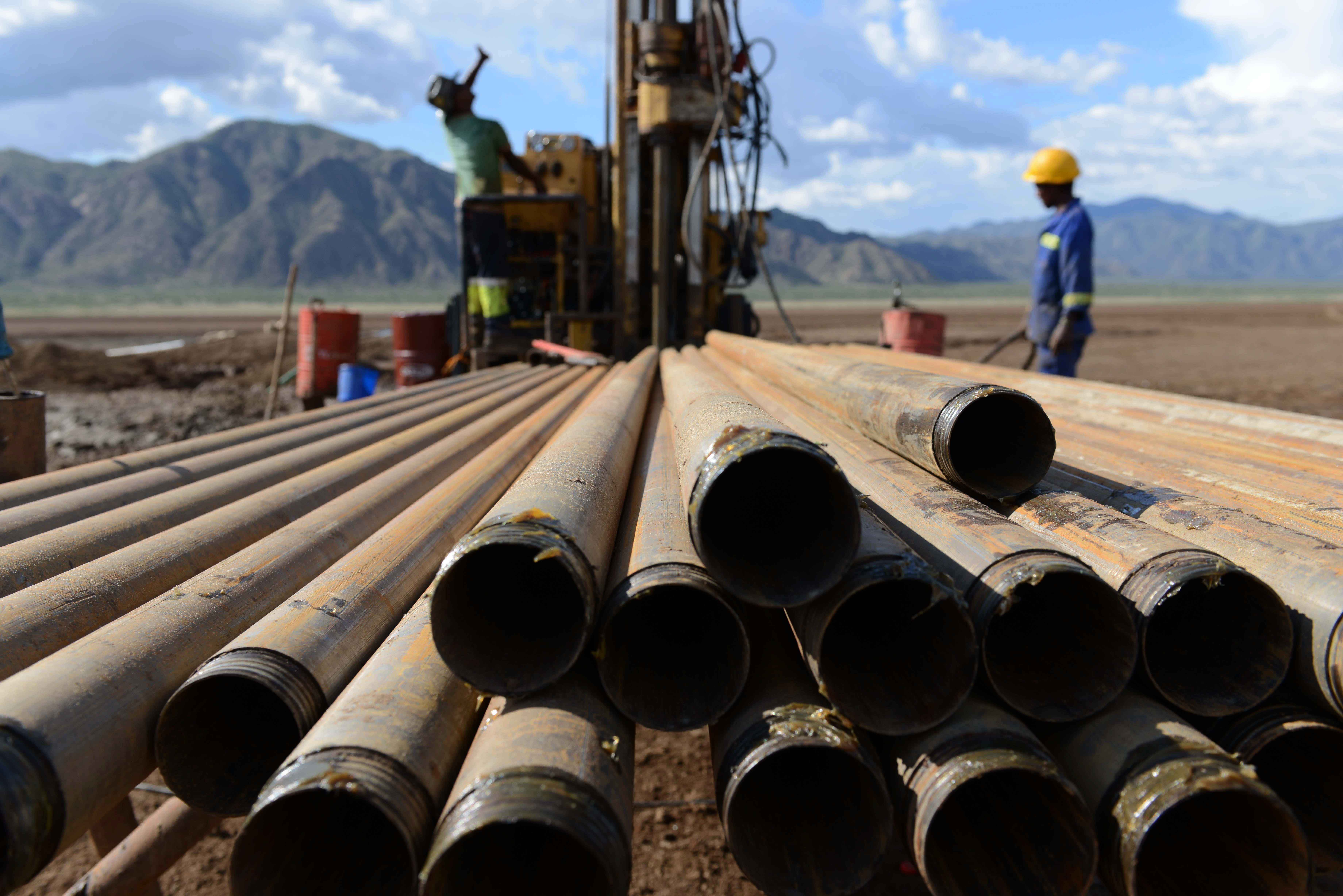 Drilling equipment in Chew Bahir basin, southern Ethiopia (Credit: Dr Julian Ruddock)