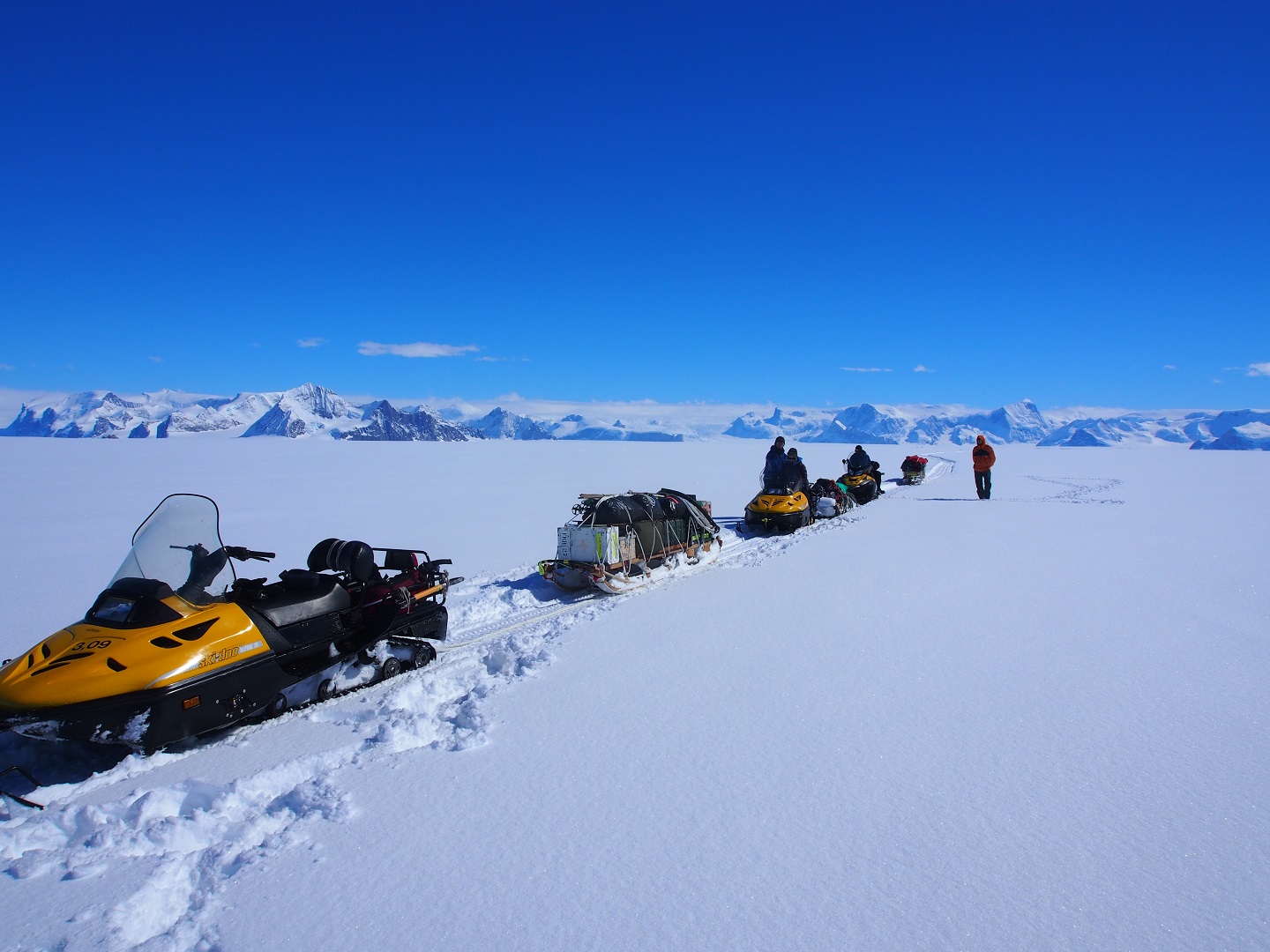 Aberystwyth academics researching on the Larsen C Ice Shelf