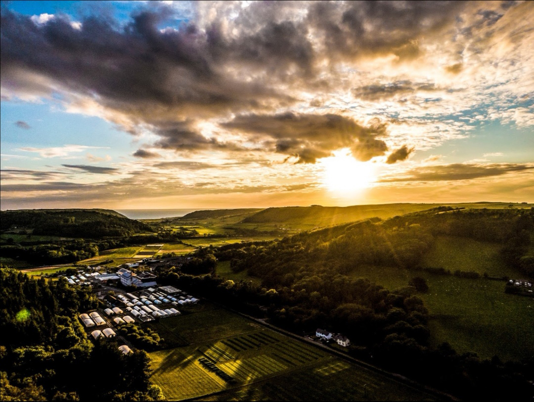 An aerial view of Aberystwyth University’s Gogerddan campus where the main base of the National Spectrum Centre would be located.