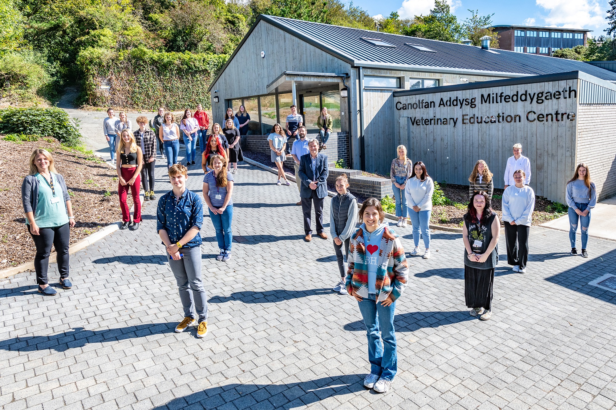 The first students started studying at Aberystwyth University's School of Veterinary Science in September 2021.