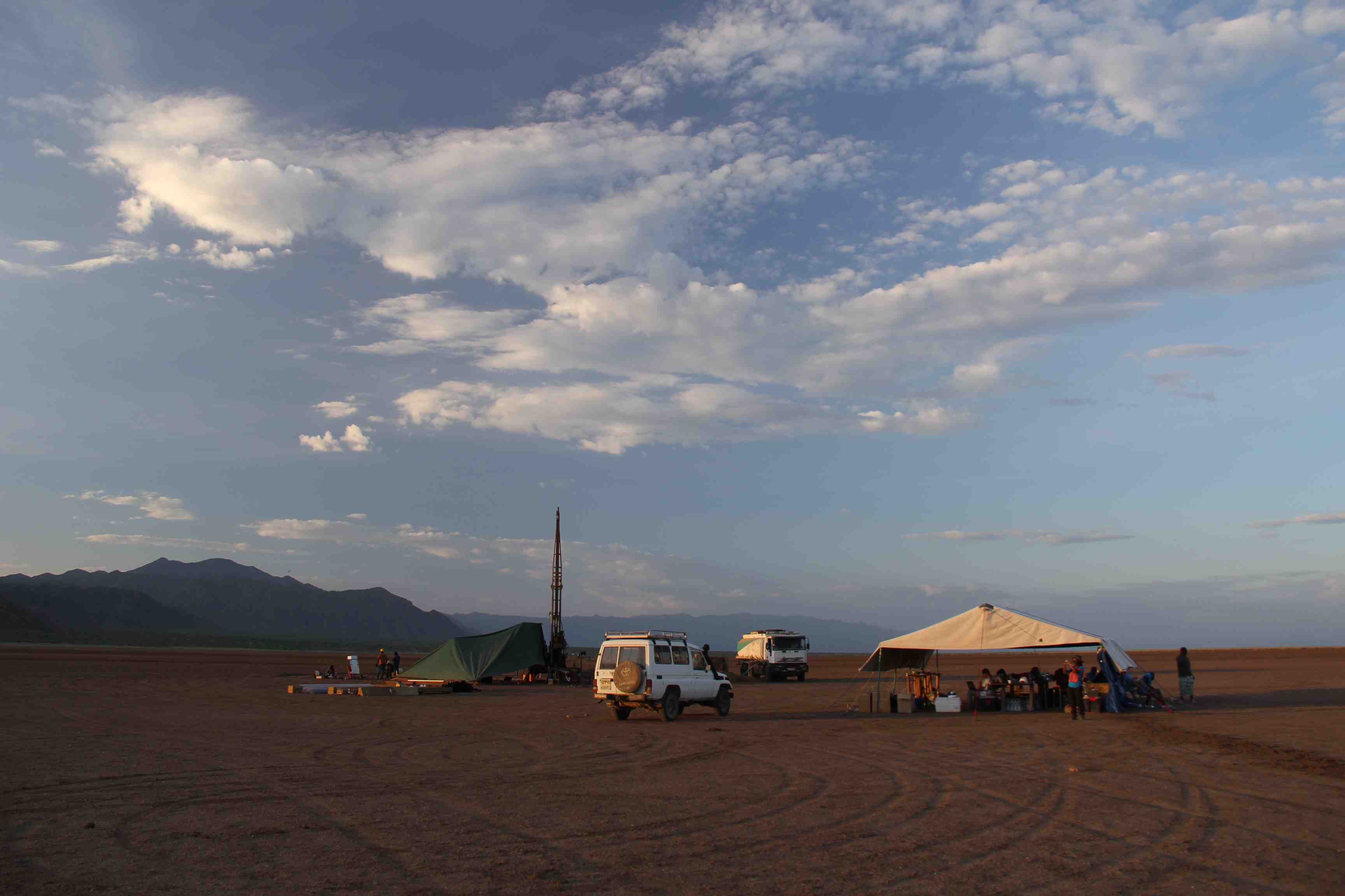Scientific deep drilling in Chew Bahir, southern Ethiopia. Photo: Dr. Verena Förster-Indenhuck