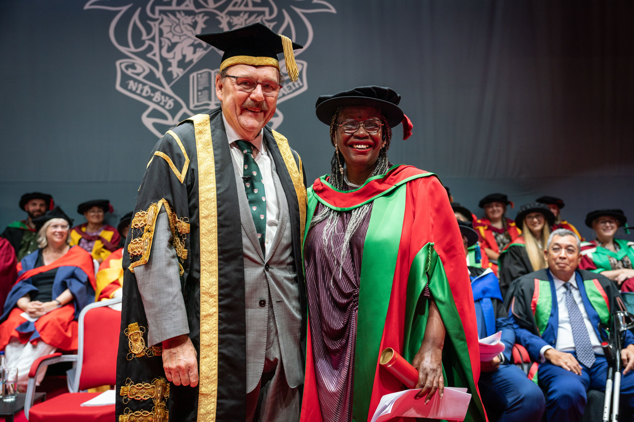 Rosemary Kabaki with Rt Hon Elfyn Llwyd, Pro-Chancellor of Aberystwyth University