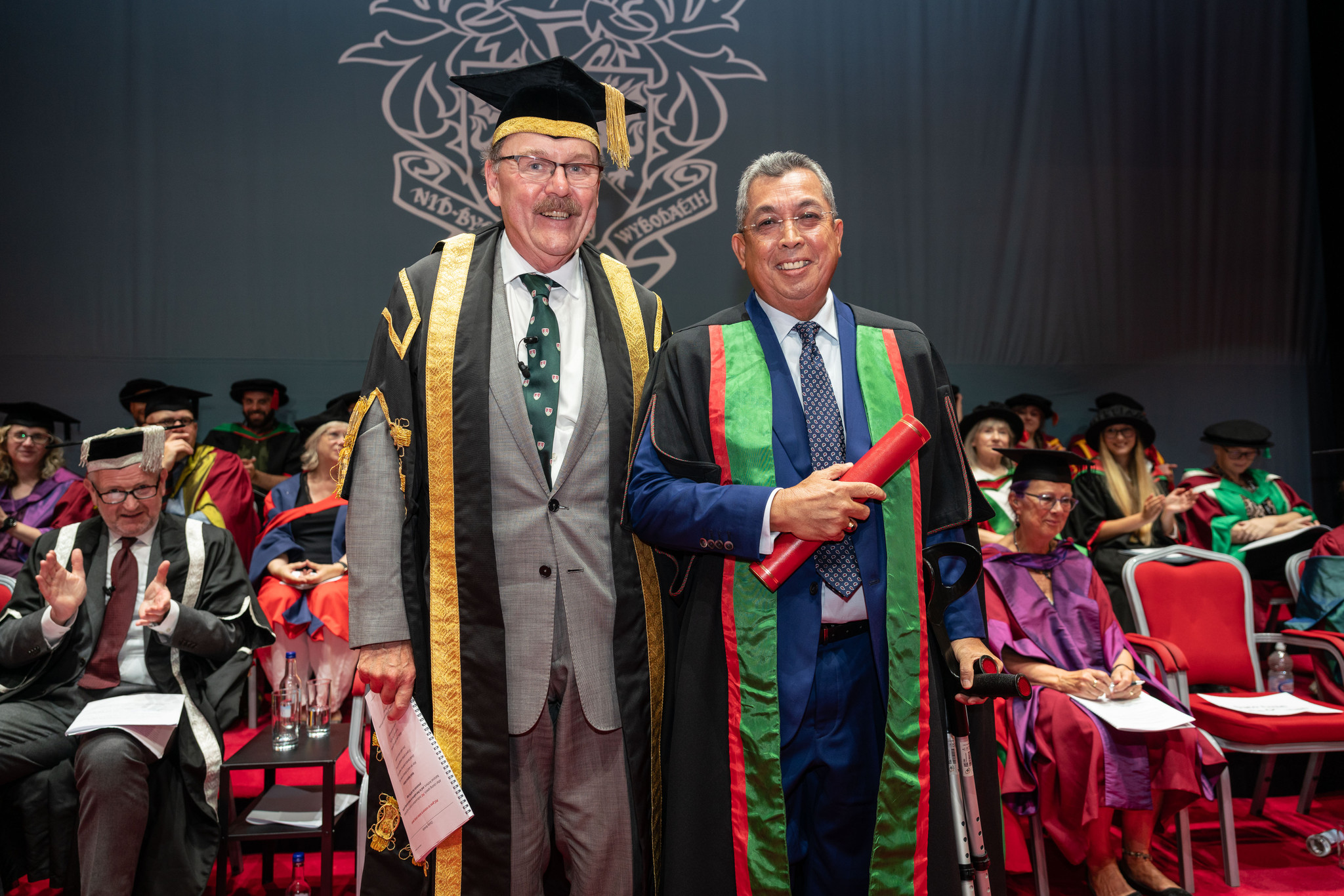 Dato&rsquo; Amin Rafie Othman with Rt Hon Elfyn Llwyd, Pro-Chancellor of Aberystwyth University.