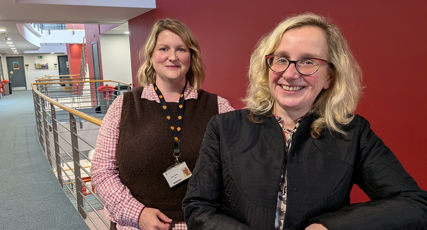 Left to right: Dr Hanna Binks and Dr Elin Royles