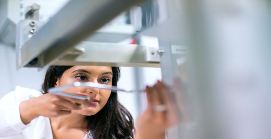 A female engineer working