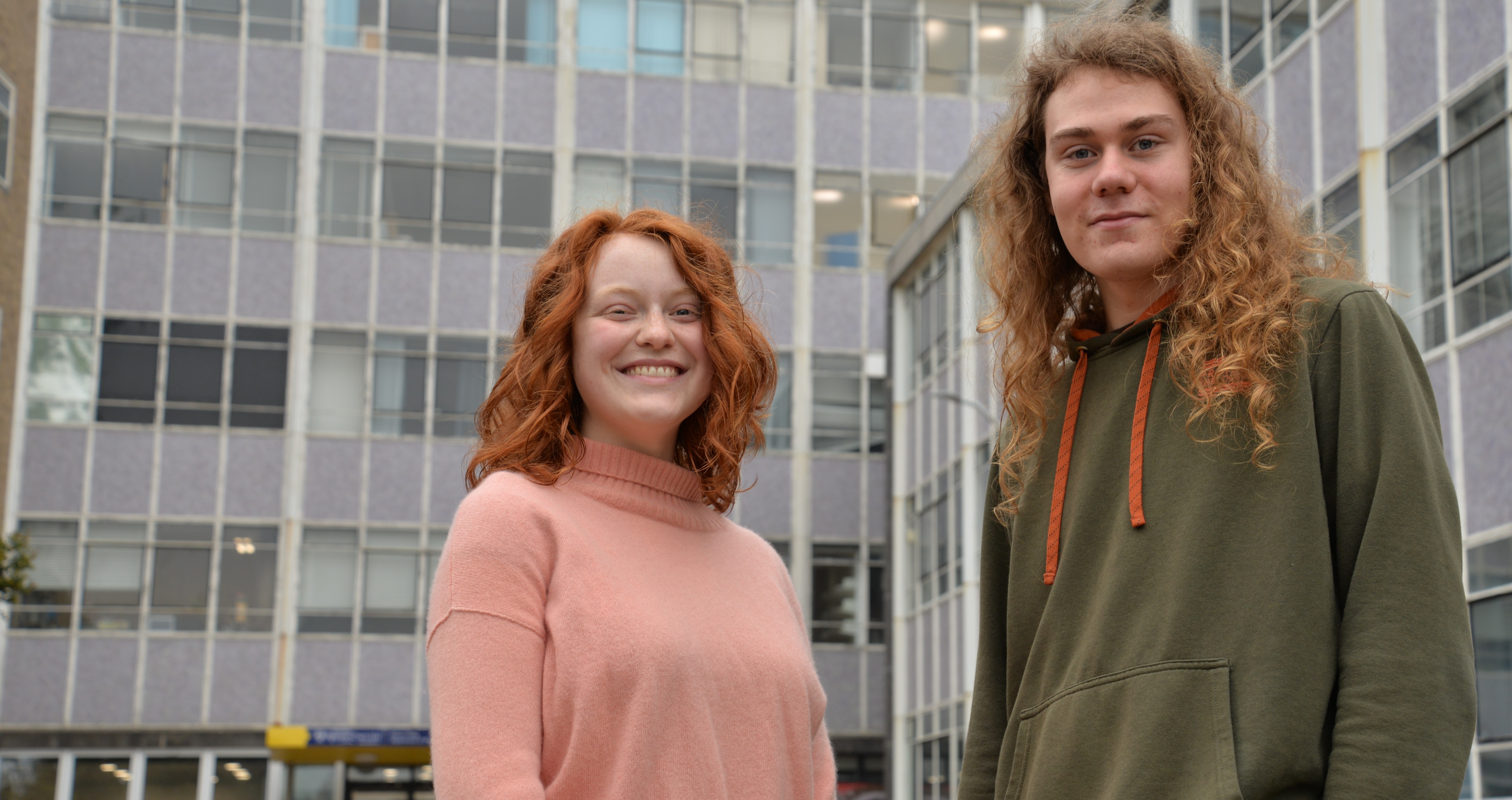 Cordelia Bryant (left) and Alice Walker who will be working in Canada over the summer after securing on the Mitacs Globalink Research Internship programme.