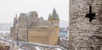 The Old College in the snow