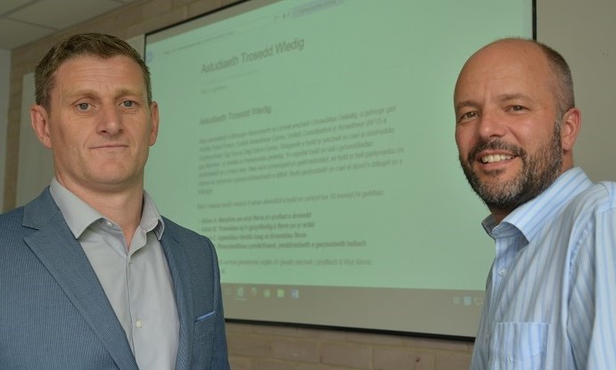 Dr Wyn Morris (left), Aberystwyth Business School, and Dr Gareth Norris, Department of Psychology, who developed the rural crime study.