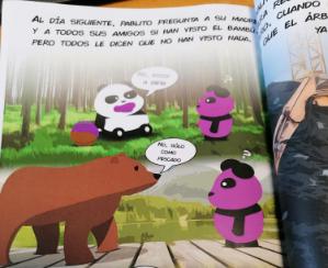 An example from the University of Galway, Ireland. A children’s book created by a student as part of a module in Spanish about children’s literature. 
Photo credit: Pilar Alderete Diez (University of Galway, Ireland) 