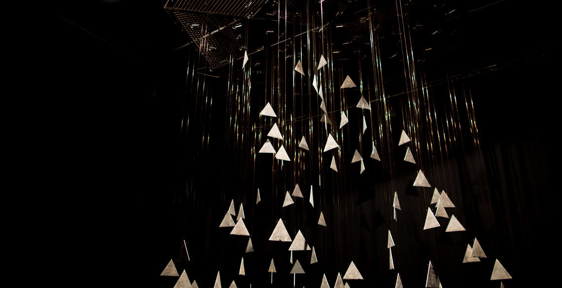 The Fractal Clock on display at the Aberystwyth Arts Centre