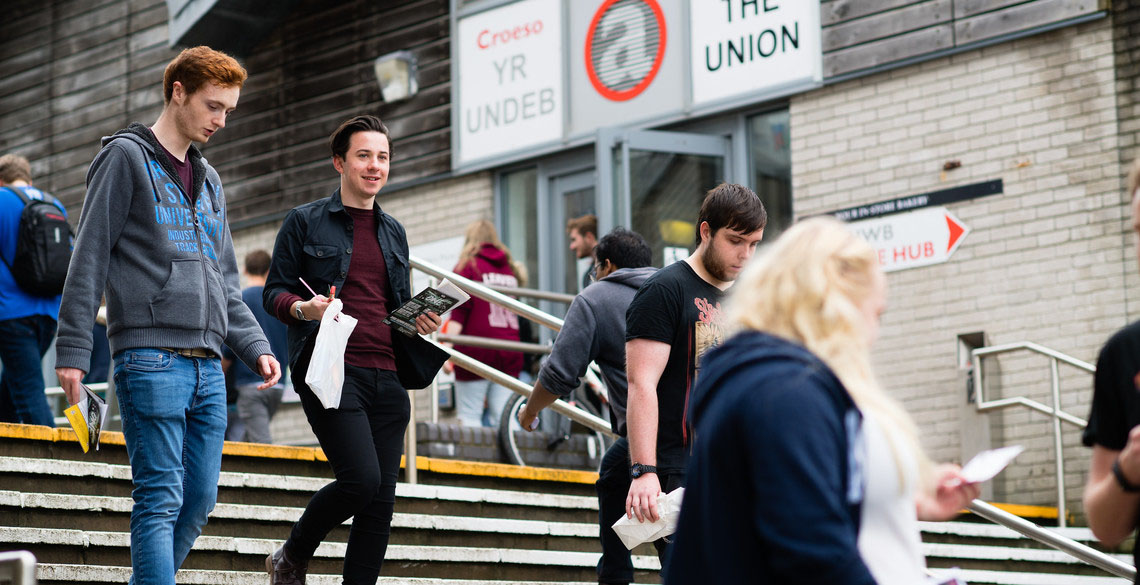 Students' Union building on Penglais Campus. 