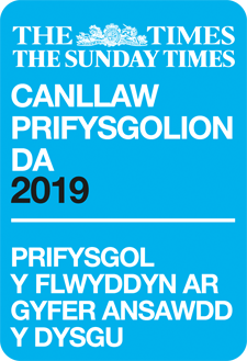 Canllaw Prifysgolion Da 2019 - Prifysgol y flwyddyn ar gyfer ansawdd y dysgu